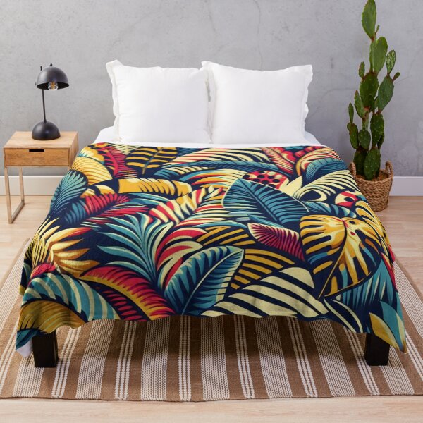 Item preview, Jungle colorful flora designed and sold by tipitoes.