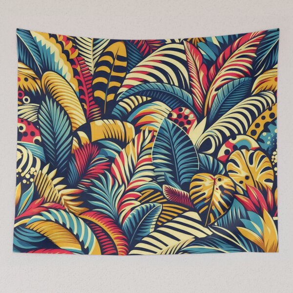 Item preview, Jungle colorful flora designed and sold by tipitoes.
