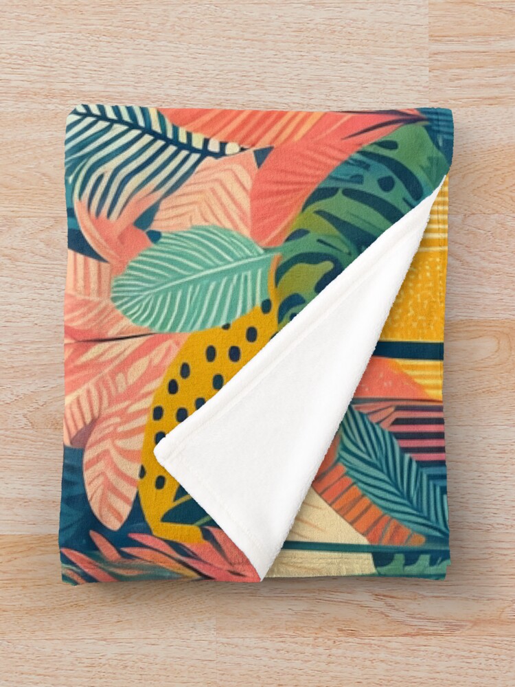 Imagen 3 de 6, Manta con la obra Jungle Landscape, diseñada y vendida por tipitoes.