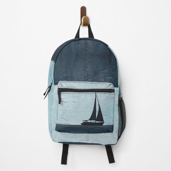 Item preview, Wind Whispering Blue Sailboat Art designed and sold by Sharon Cummings Art.