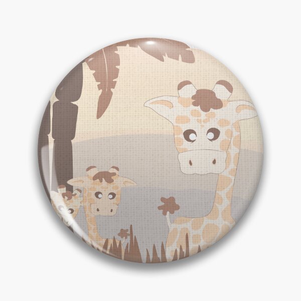 Item preview, Giraffe illustration in brownish and redish colours. designed and sold by Rawilst.
