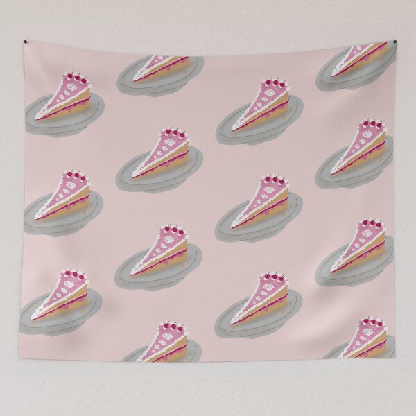 Item preview, Pink cake slice, piece of cake designed and sold by ArtbyPriscilla.