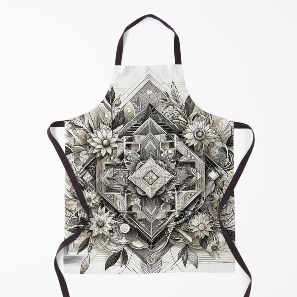 Item preview, Harmonic Fusion: Geometric Abstraction & Natural Symphony designed and sold by TextileTrove.