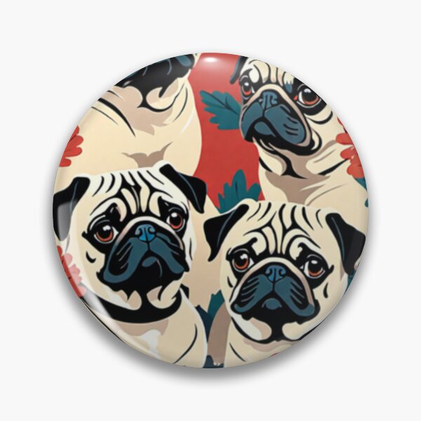 Item preview, Pugs and petals  designed and sold by Zozzalicious.