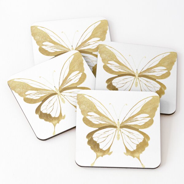 Item preview, Simulated Gold Leaf Gilded Butterfly designed and sold by essentialimage.