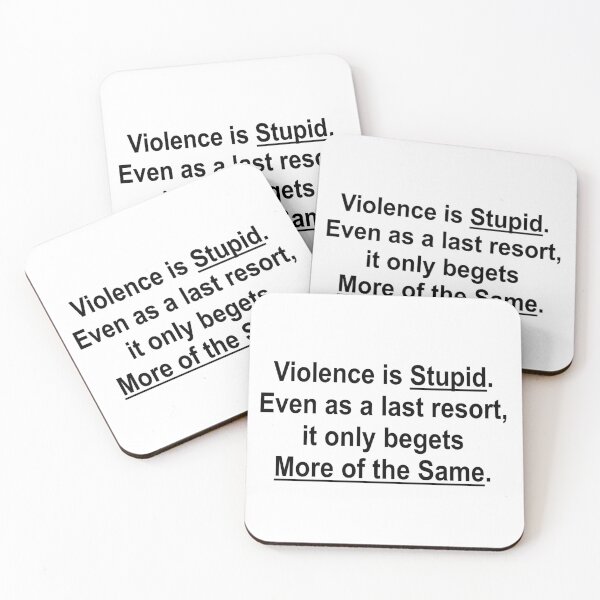 Item preview, Violence Is Stupid designed and sold by diandlildog.