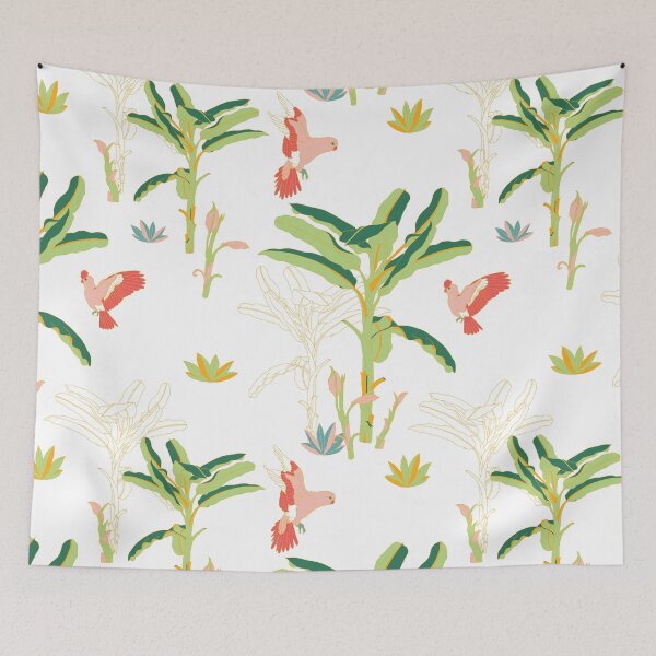Item preview, Parrots with BananaTrees designed and sold by likidddsign.