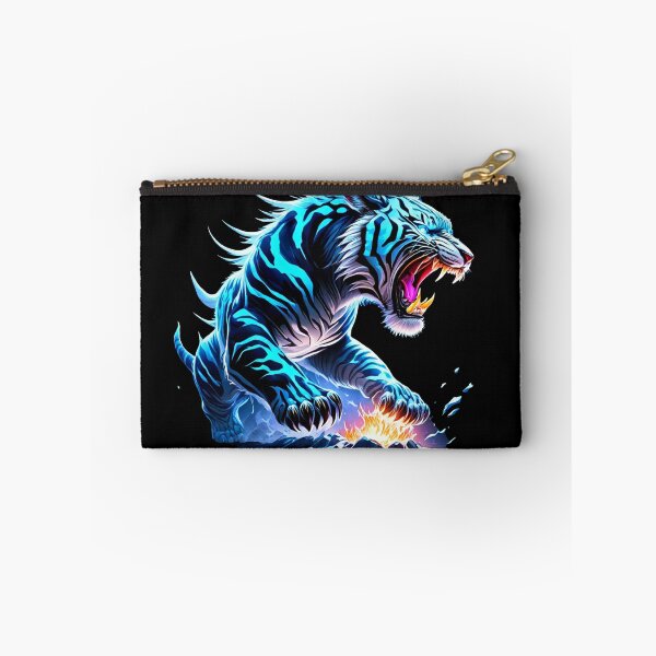 Item preview, Ink Fury: Intimidating Ice Tiger with Glowing Eyes designed and sold by GranitTR.
