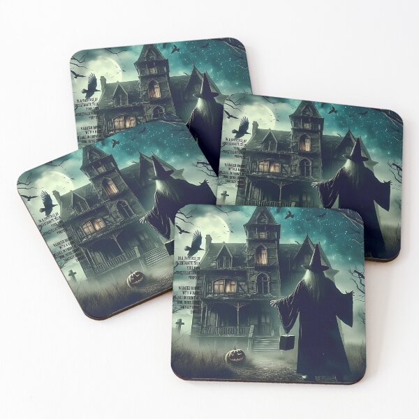 Item preview, Haunted house, and in front of it a magician designed and sold by D-estinydesing.
