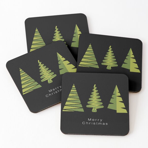 Item preview, Modern Christmas Trees Design - Abstract Christmas Trees Basic Geometric Shapes designed and sold by CottonGarb.