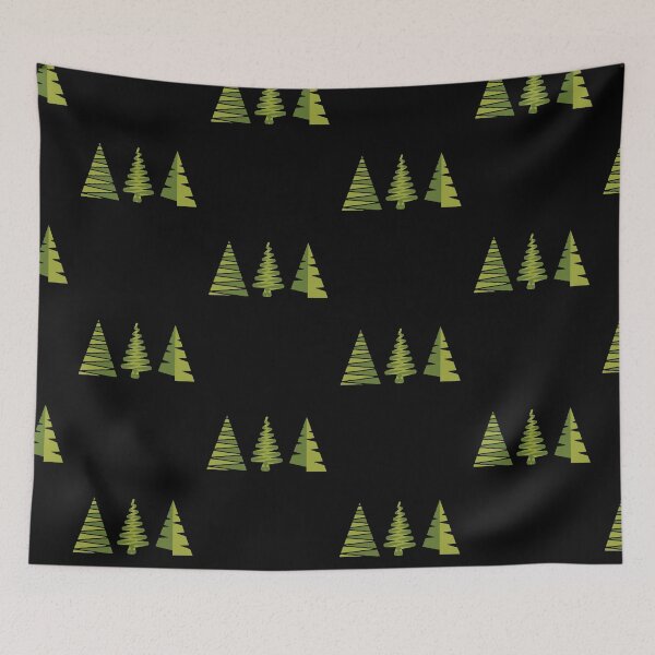 Item preview, Modern Christmas Trees Design - Abstract Christmas Trees Basic Geometric Shapes designed and sold by CottonGarb.