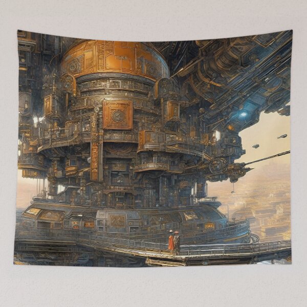 Item preview, Futuristic Cityscape 2 - Sci Fi art designed and sold by Delerat7.
