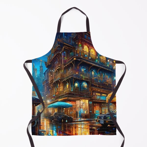 Item preview, Blue Moon Futuristic Cityscape - Sci Fi art designed and sold by Delerat7.