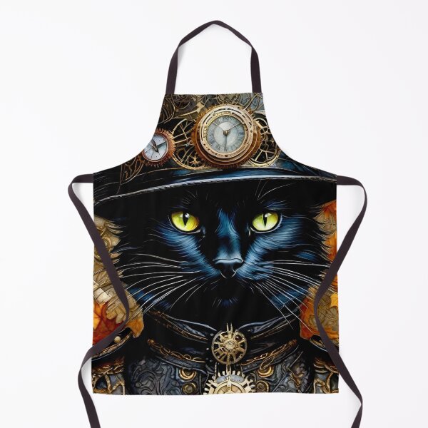Item preview, Steampunk Black Cat - Surreal Fantasy art concepts designed and sold by Delerat7.