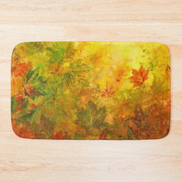 Item preview, Abstract fall leaves painting designed and sold by KarenKaspar.