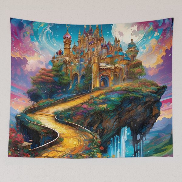 Artikelvorschau, Fantasy Epic Castle 4 – Surreale Fantasy-Kunst entworfen und verkauft von Delerat7.