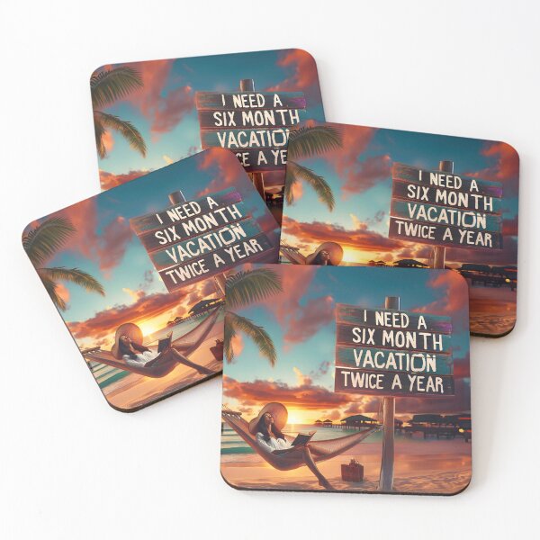 Item preview, Six-Month Vacation Vibes: Beachside Serenity Artwork designed and sold by RevGens.