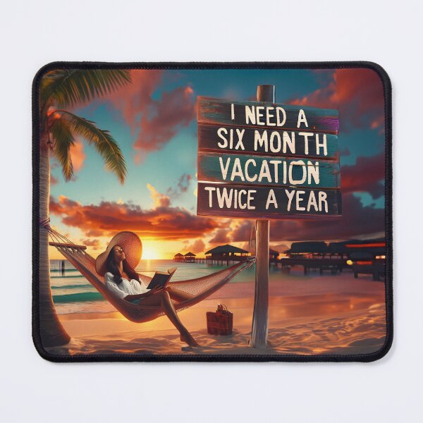 Item preview, Six-Month Vacation Vibes: Beachside Serenity Artwork designed and sold by RevGens.