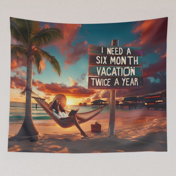 Item preview, Six-Month Vacation Vibes: Beachside Serenity Artwork designed and sold by RevGens.