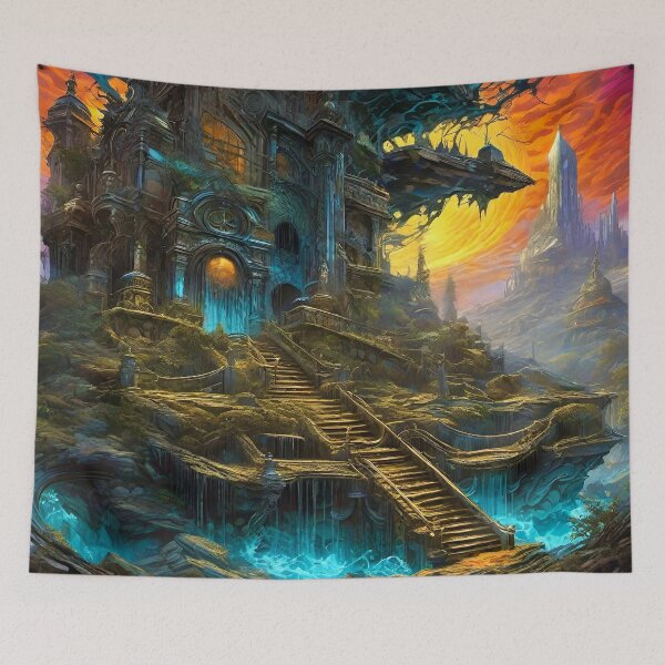Item preview, Planar Fortress - Surreal Fantasy Art designed and sold by Delerat7.