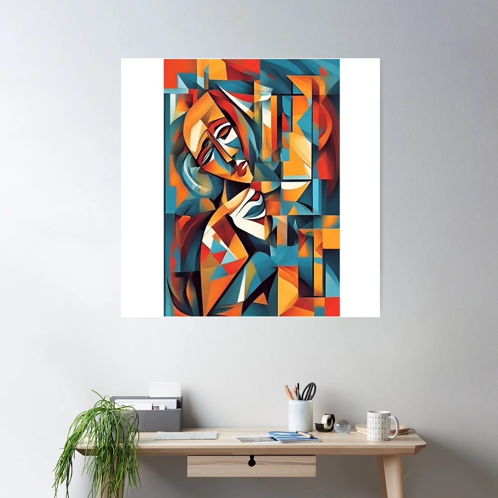 THE POSTER CLUB ポスター ABSTRACT Cubism Amazon.com: GRAPHIC ABSTRACT CUBISM CUBIST FRAMED PICTURE
