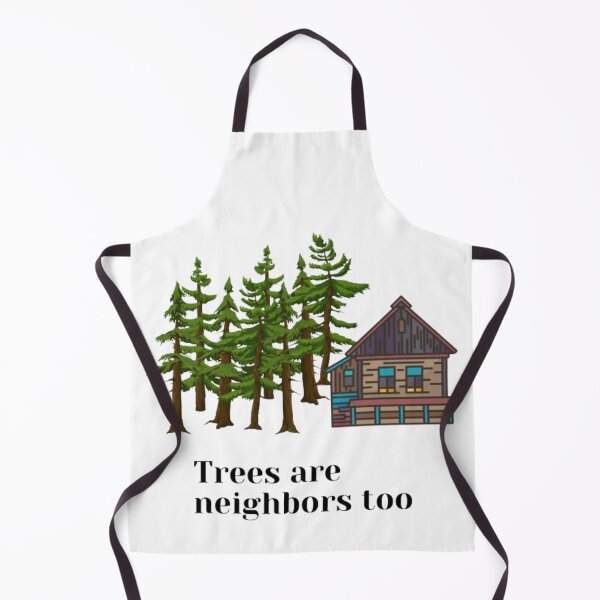 Item preview, Trees are neighbors too, cabin in the woods designed and sold by TouchofAlaska.