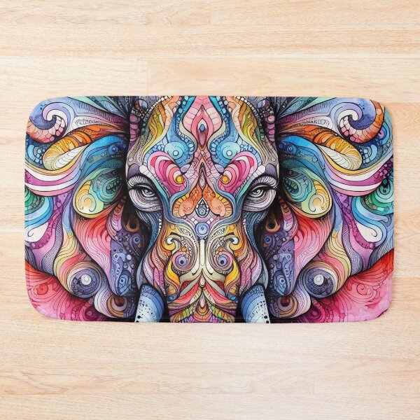 Item preview, Psychedelic imagery of a elephant designed and sold by welshdesigns.