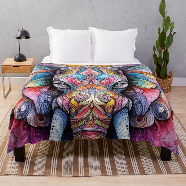 Item preview, Psychedelic imagery of a elephant designed and sold by welshdesigns.