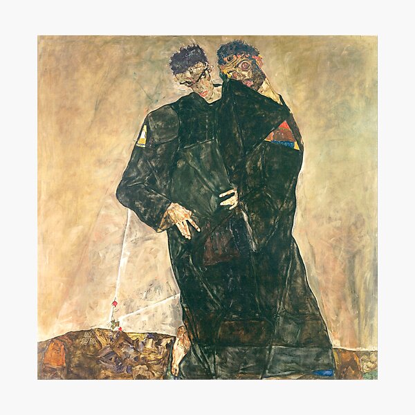 Item preview, HD The Hermits, by Egon Schiele  1912 - HIGH DEFINITION designed and sold by MINDTHECHERRY.