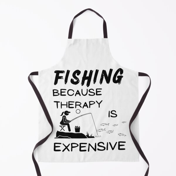 Item preview, Fishing because therapy is expensive. Fishing Girl, Mom, woman designed and sold by Verle-art.