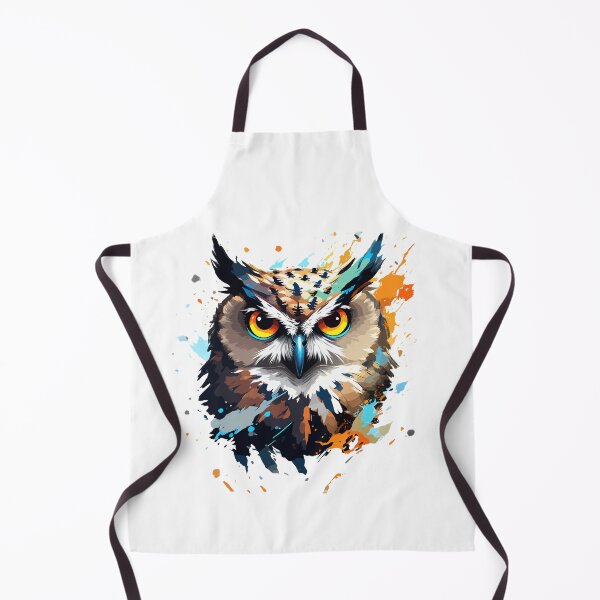 Item preview, Un búho con manchas de pintura de colores. designed and sold by danh1z.