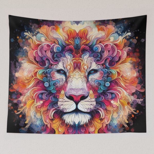 Item preview, Psychedelic imagery of a lion designed and sold by welshdesigns.