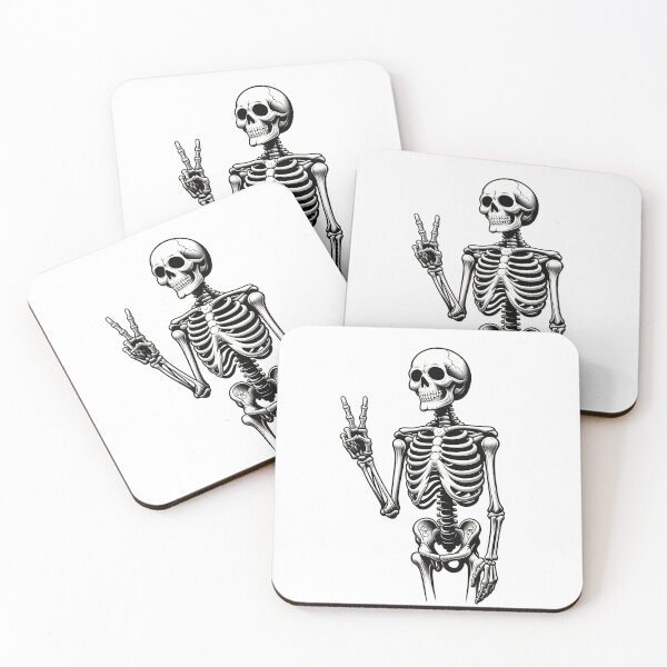 Item preview, Skeleton Salute: Peaceful Bones designed and sold by Be-Easy-Designs.