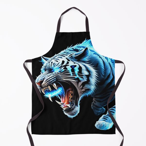 Item preview, Frozen Fury: Ice Tiger with Glowing Eyes Tattoo Ar designed and sold by GranitTR.