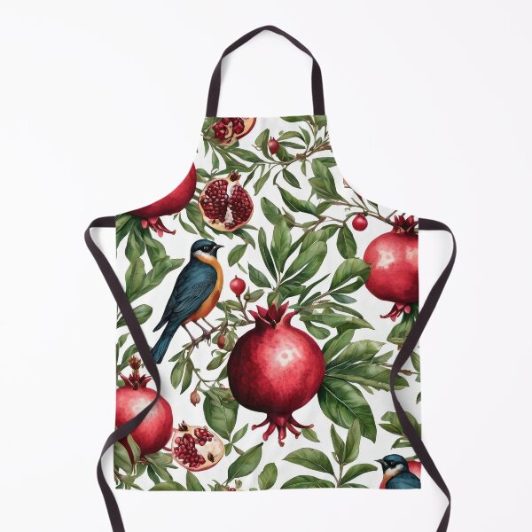 Item preview, Pomegranate plant with little birds designed and sold by Ciervo Primavera.
