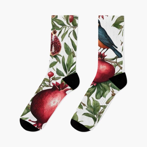 Item preview, Pomegranate plant with little birds designed and sold by Ciervo Primavera.