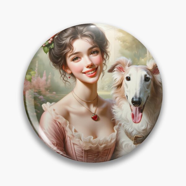 Item preview, Spring of the Heart: Lady & Borzoi designed and sold by DeenaDee.
