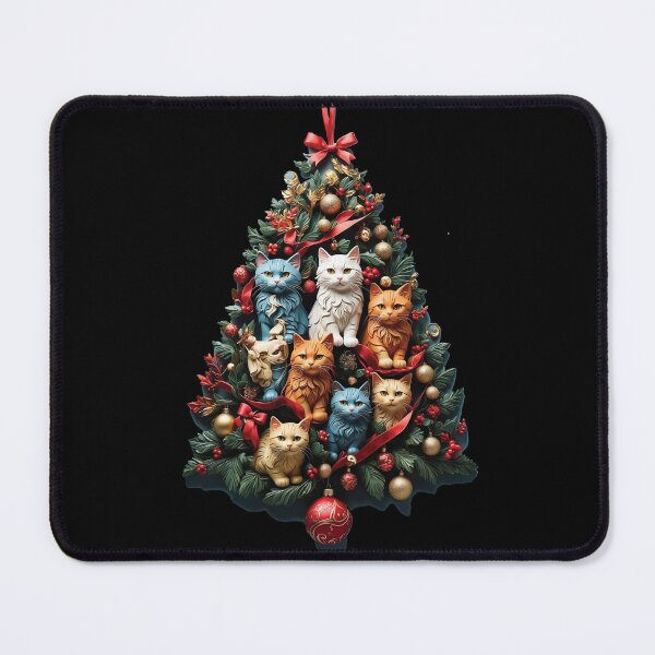 Item preview, funny cat christmas tree meowy designed and sold by Batiz.