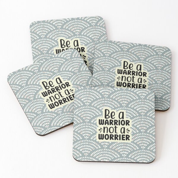 Item preview, Be A Warrior, Not A Worrier designed and sold by MoodyLuna.