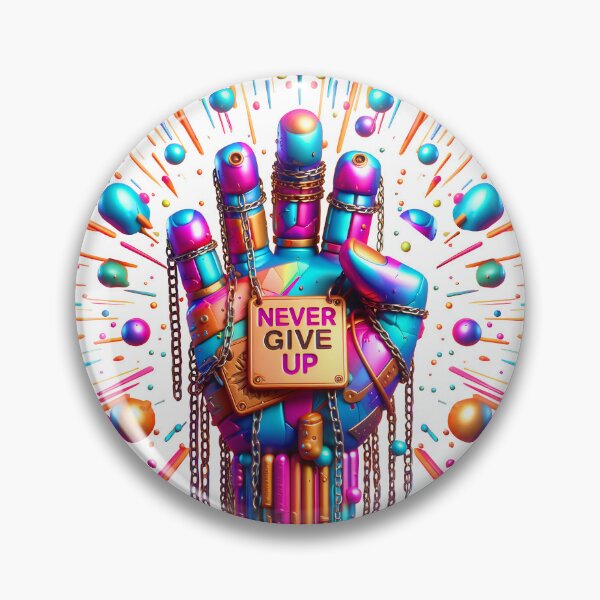 Item preview, Copy of Hand with NEVER GIVE UP text designed and sold by Glariix.