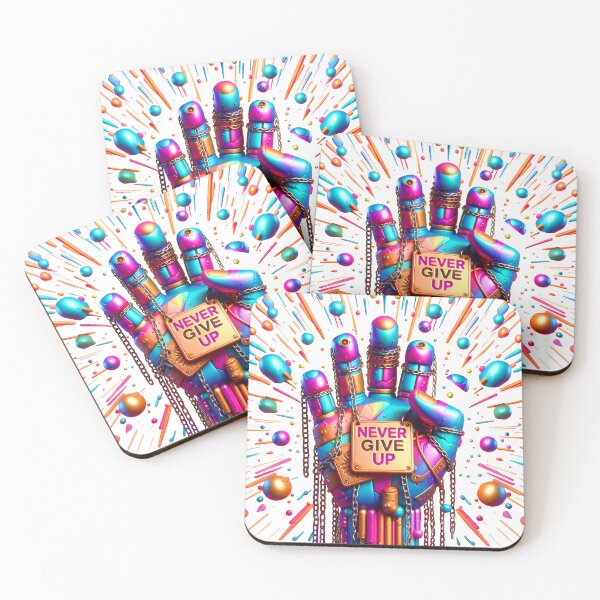 Item preview, Copy of Hand with NEVER GIVE UP text designed and sold by Glariix.