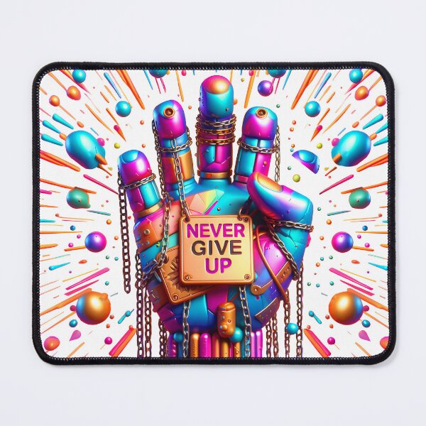 Item preview, Copy of Hand with NEVER GIVE UP text designed and sold by Glariix.