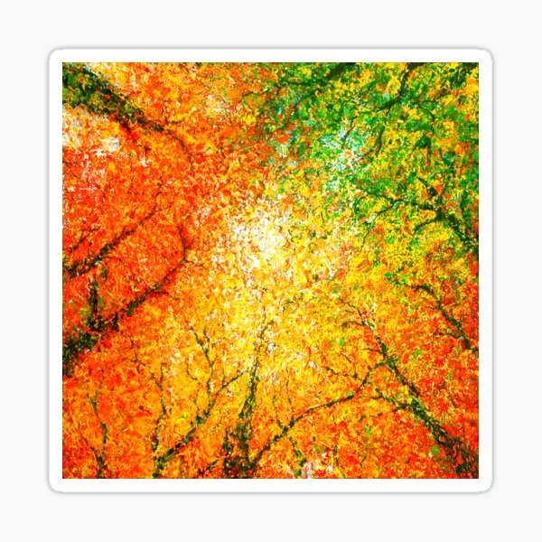 autumn canopy Sticker