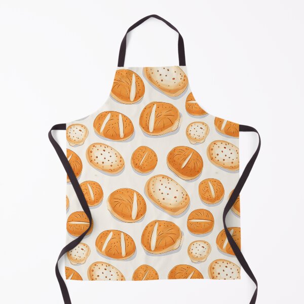 Item preview, Cool bread buns seamless pattern white background designed and sold by mliotard.