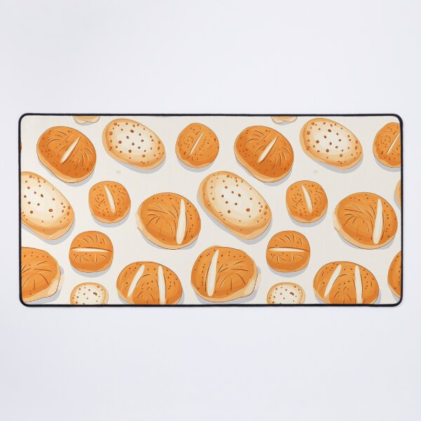 Item preview, Cool bread buns seamless pattern white background designed and sold by mliotard.