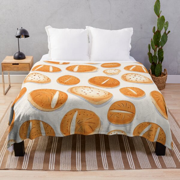 Item preview, Cool bread buns seamless pattern white background designed and sold by mliotard.