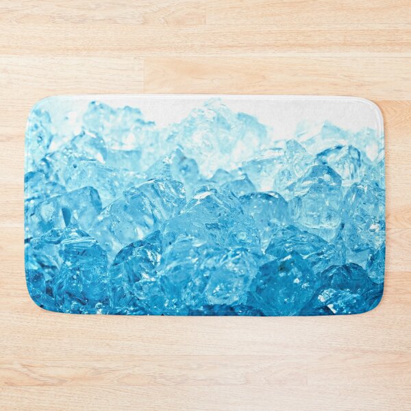 Ice Blue Bath Mats for Sale