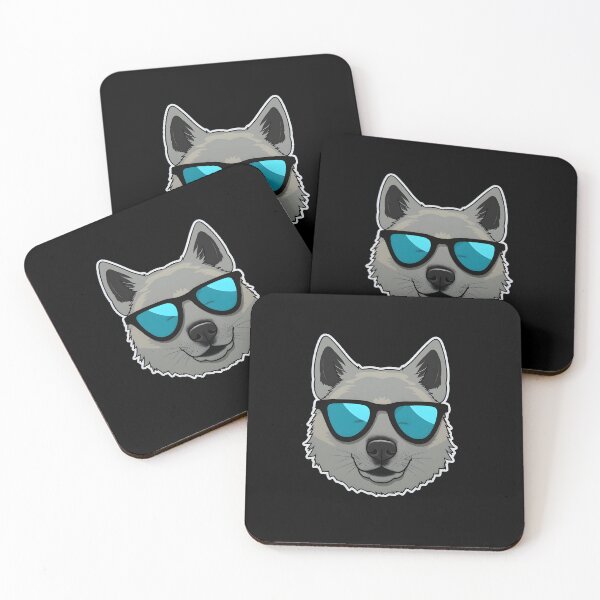 Item preview, Silly Glasses Norwegian Elkhound designed and sold by CUTEDOGGIEZ.