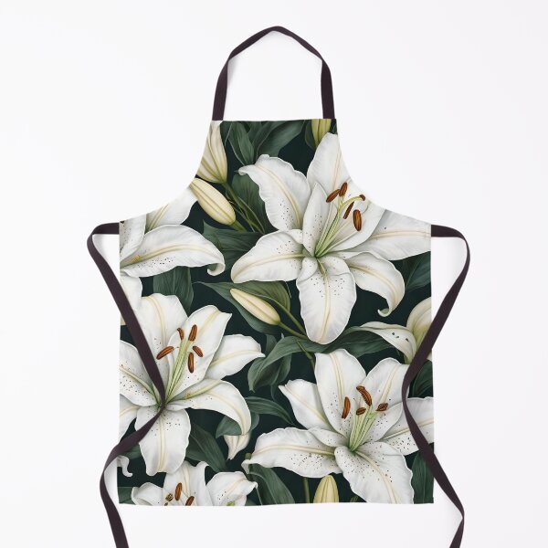Item preview, White lily flowers designed and sold by Ciervo Primavera.