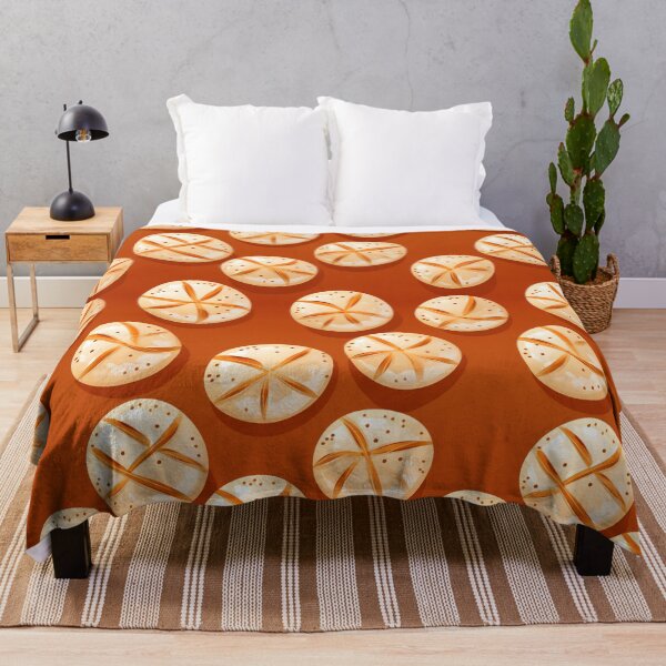 Item preview, Cool bread buns seamless pattern red background designed and sold by mliotard.